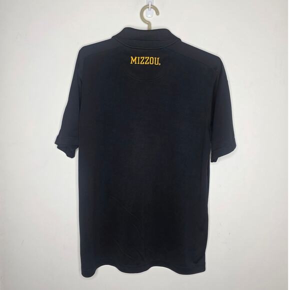 KA University of Missouri Mizzou Tigers black short sleeve polo shirt - large - Picture 4 of 4